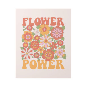 Groovy Flower Power Graphic Gallery Wrap
