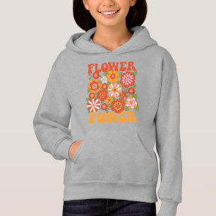 Groovy Flower Power Graphic Hoodie
