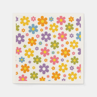 Groovy Flower Power Napkins