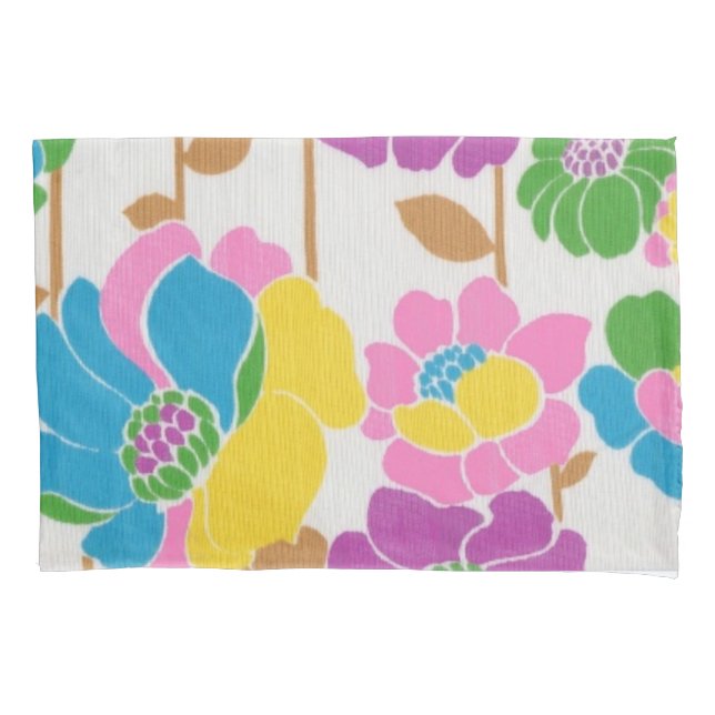 Groovy Flower Power Pillowcase (Front)
