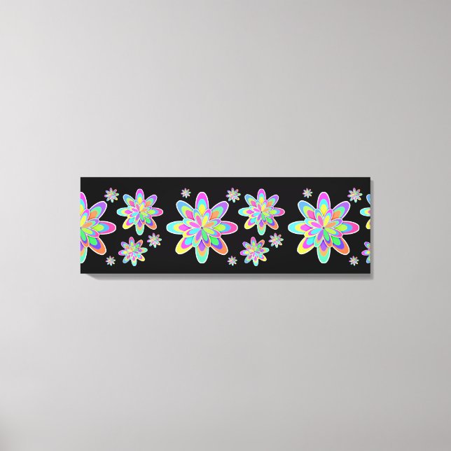 Groovy Flowers Canvas Print (Front)