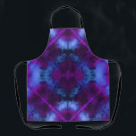 Groovy Flowers & Circles Tie Dye Apron<br><div class="desc">So Groovy! Flowers and Circles Kaleidoscope Apron in vibrant Purples, Magenta and Blues. Matching Earrings here: https://www.zazzle.com/groovy_flowers_circles_tie_dye_earrings-256051778832871541 Love to CREATE? You can also use my fun unique designs to create your own masterpiece. You'll find fabric, tissue paper, wrapping/craft paper, ribbon, paper coasters, stickers to use for you creative fun times....</div>