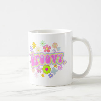 Groovy Flowers N Butterfly Coffee Mug 11 oz.