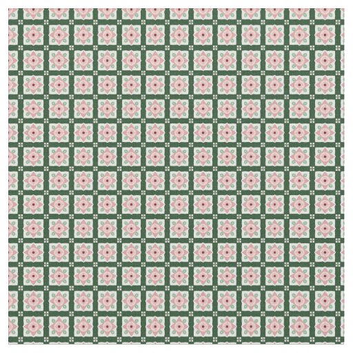 Groovy Folksy Bohemian Eclectic Christmas Pattern Fabric