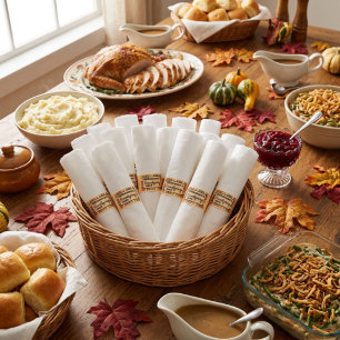 Groovy Friendsgiving Napkin Bands