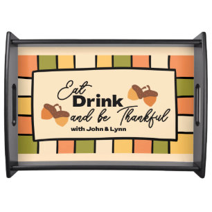 Groovy Friendsgiving Serving Tray