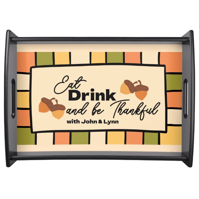 Groovy Friendsgiving Serving Tray (Front)
