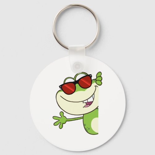 Groovy Frog Keychain