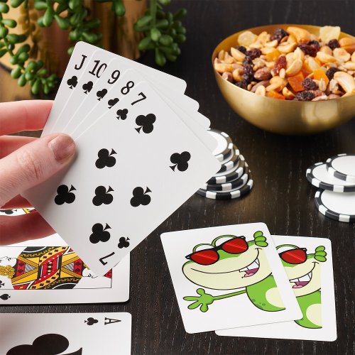 Groovy Frog Playing Cards