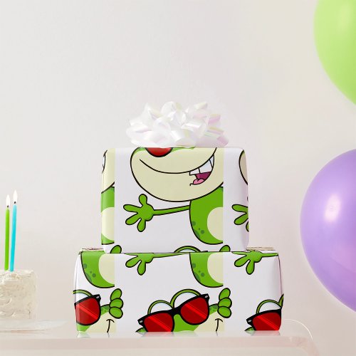 Groovy Frog Wrapping Paper