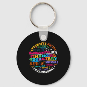 Groovy Front Desk Financial Secretary Admin Apprec Keychain