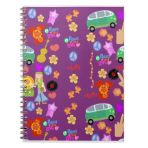 Groovy Fun Hippie Purple Pattern Art