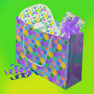 Groovy Fun Pickleball Pop Art Large Gift Bag