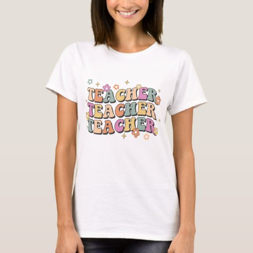 Groovy Fun Teacher T Shirt Gift