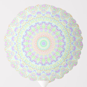 Groovy Funky Boho Hippie Rainbow Abstract Mandala Balloon