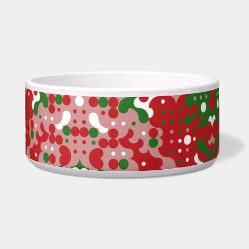 Groovy Funky Mod Retro Christmas Pattern Bowl