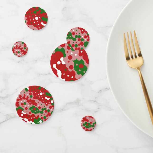 Groovy Funky Mod Retro Christmas Pattern Confetti (Group)