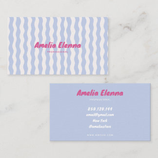 groovy funky soft business card
