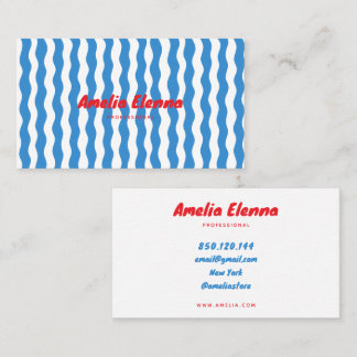 groovy funky soft business card