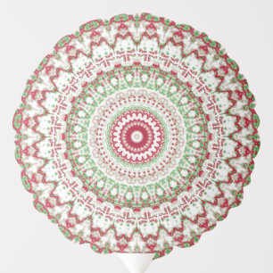 Groovy Funky Tie Dye Christmas Boho Hippie Mandala Balloon