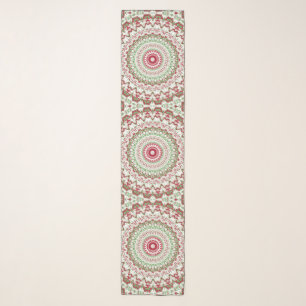 Groovy Funky Tie Dye Christmas Boho Hippie Mandala Scarf