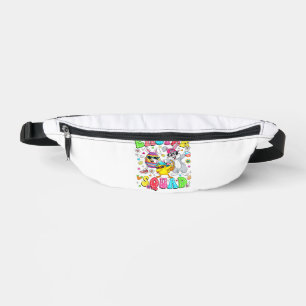 Groovy Funny Rabbit Egg Chick Easter Squad Day Men Fanny Pack