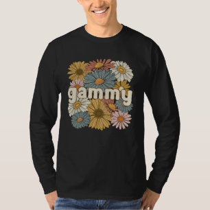 Groovy Gammy Grandmother Flowers Gammy Grandma T-Shirt