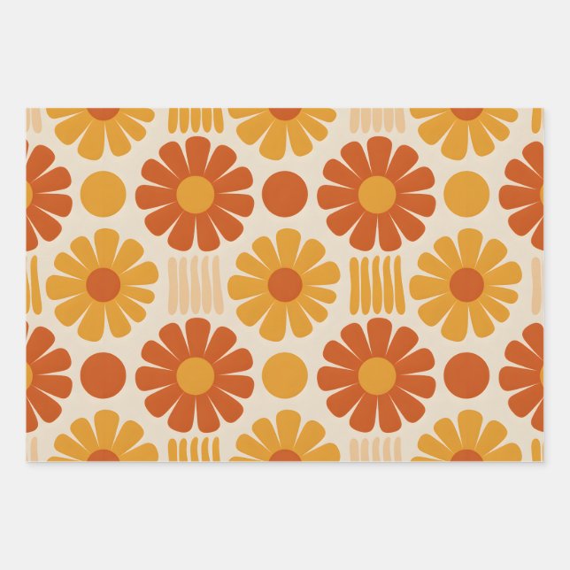 Groovy Garden  Wrapping Paper Sheets (Front)