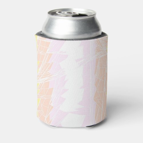 Groovy Geometric Abstract Pangender Pride Flag Can Cooler