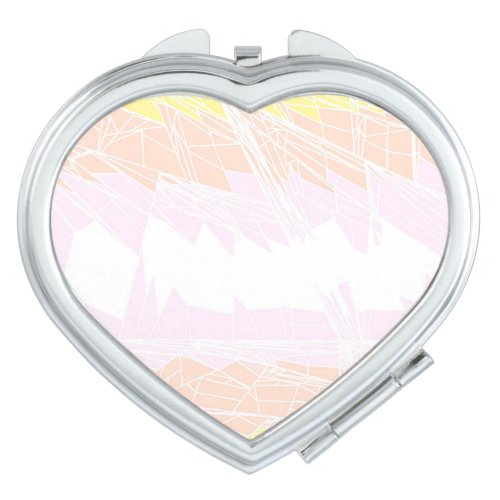 Groovy Geometric Abstract Pangender Pride Flag Compact Mirror