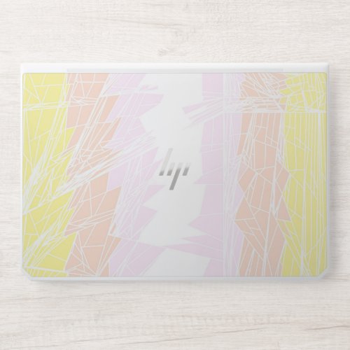 Groovy Geometric Abstract Pangender Pride Flag HP Laptop Skin