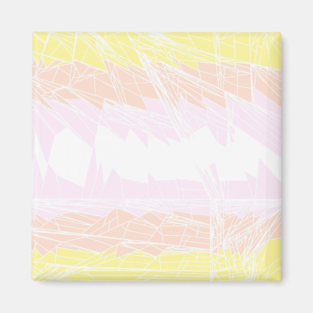 Groovy Geometric Abstract Pangender Pride Flag Magnet (Front)