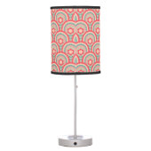 Groovy Geometric Floral Table Lamp (Back)