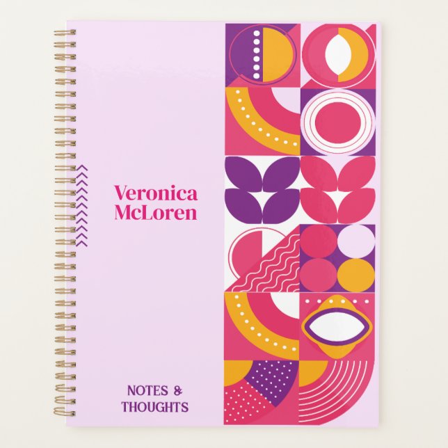 Groovy Geometry Planner: DIY Your Personalized Planner (Front)