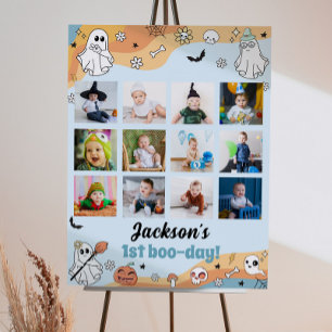 Groovy Ghost First Year Photo Milestone Sign