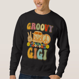 Groovy Gigi Retro Matching Family Baby Shower Moth Sweatshirt