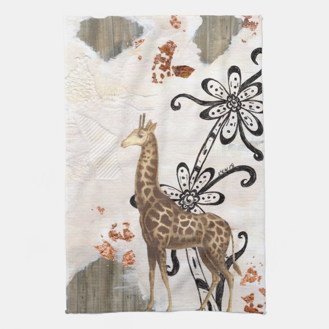 Groovy Giraffe Kitchen Towel (Vertical)