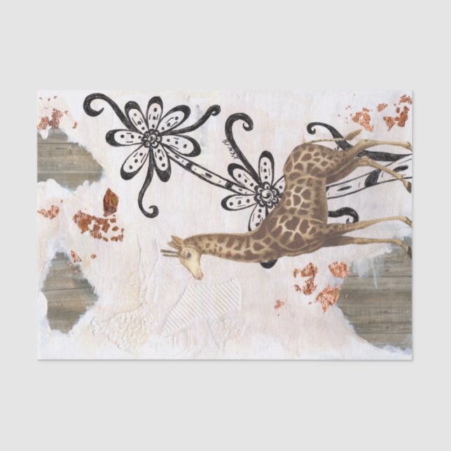 Groovy Giraffe Tissue Paper (Front)