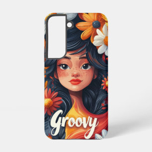 Groovy Girl Portrait Phone Case