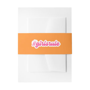 Groovy Girl Power Baby Shower Belly Band