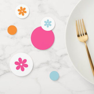 Groovy Girl Power Baby Shower Confetti