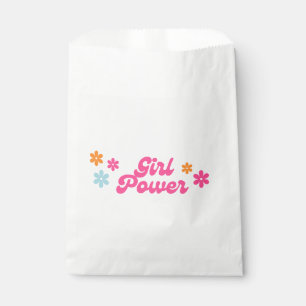 Groovy Girl Power Baby Shower Favor Bag