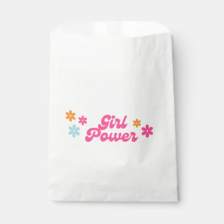 Groovy Girl Power Baby Shower Favor Bag