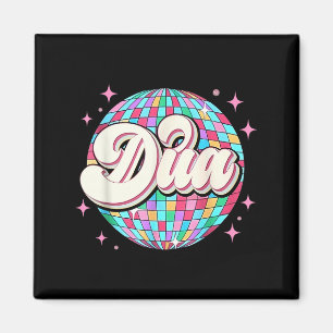 Groovy Girl Retro Dua First Name Personalized Tee  Magnet