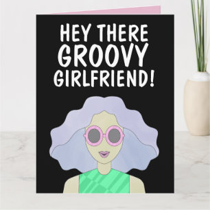 GROOVY GIRLFRIEND FRIEND BFF GIRL BIRTHDAY CARD