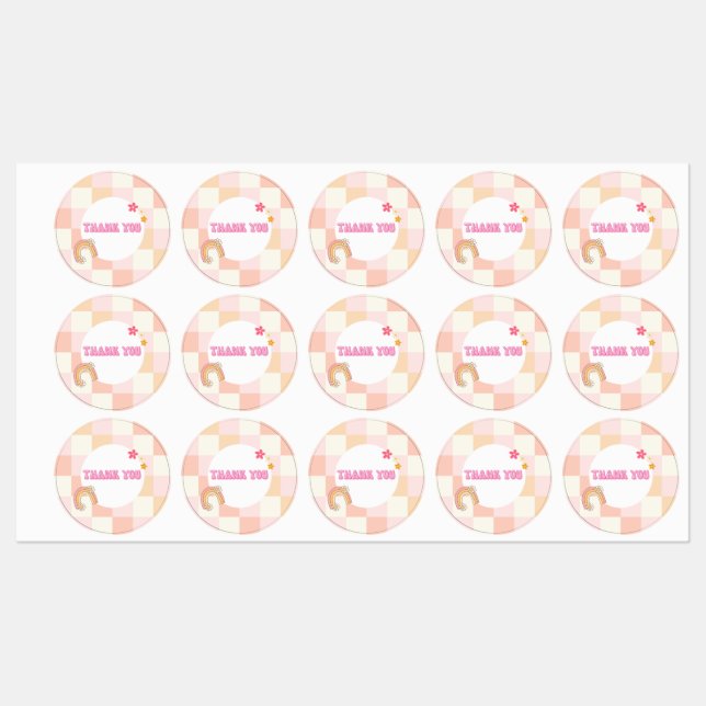Groovy Girls Birthday  Labels (Sheet)