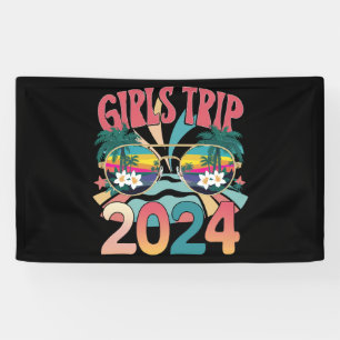 Groovy Girls Trip 2024 Weekend Summer Beach  Banner
