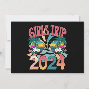 Groovy Girls Trip 2024 Weekend Summer Beach  Invitation