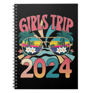 Groovy Girls Trip 2024 Weekend Summer Beach Notebook
