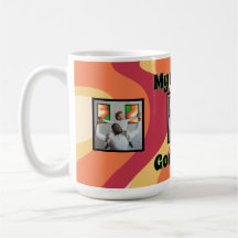 Groovy Godfather Retro Wavy Photo Mug